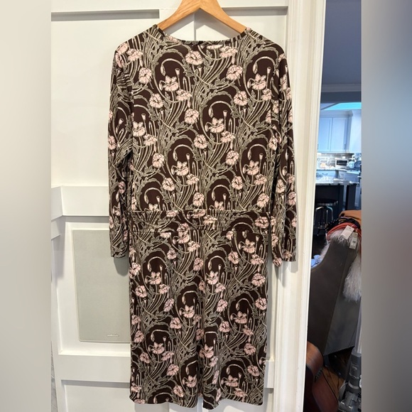 Tory Burch Dagny Silk Jersey Dress Sz L - Picture 5 of 16